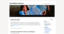 Desktop Screenshot of annamariajohnson.virginiajournal.org
